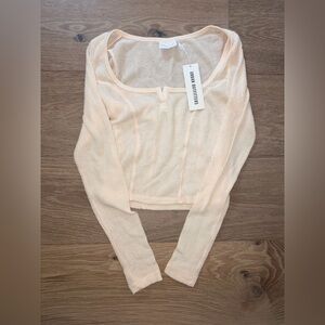 brand new urban outfitter long sleeve cream small with tags